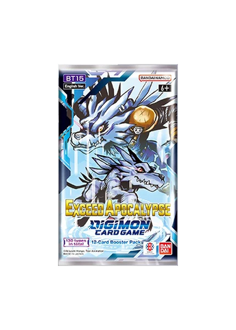 Paquete de refuerzo BT15 Exceed Apocalypse del juego de cartas Digimon (fecha de lanzamiento: 16 de febrero de 2024)