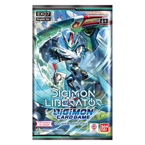 Juego de cartas Digimon EX07 Digimon Liberator Extra Booster Pack (fecha de lanzamiento: 13 de septiembre de 2024)