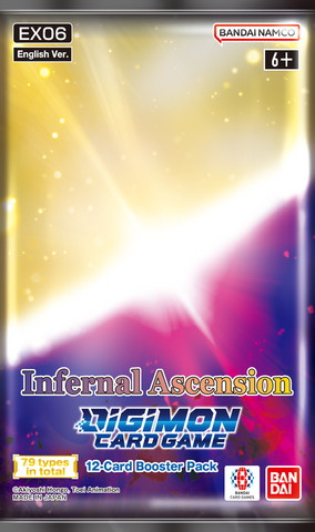 Paquete de refuerzo EX06 del juego de cartas Digimon Infernal Ascension (fecha de lanzamiento: 28 de junio de 2024)