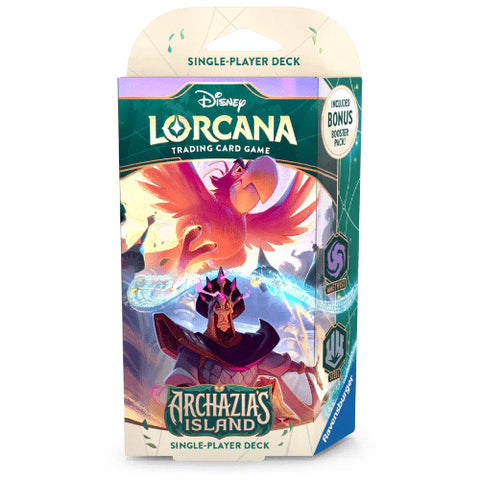 Disney Lorcana S7 Archazia's Island Single Player Deck: Amethyst & Steel (Release Date 21 March 2025)