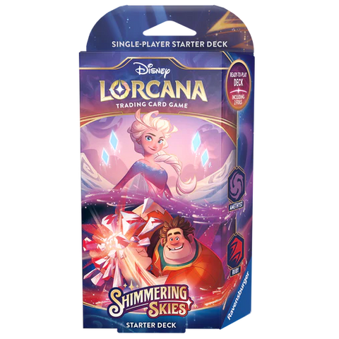 Disney Lorcana Shimmering Skies Starter Deck - Amethyst/Ruby