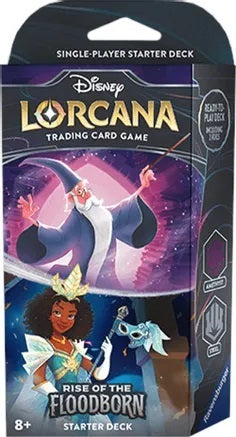 Baraja de inicio de Rise of the Floodborn de Disney Lorcana TCG Amethyst &amp; Steel (fecha de lanzamiento en Australia: 15 de junio de 2024)