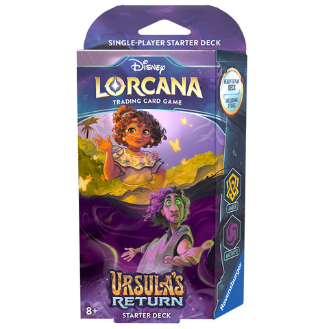 Disney Lorcana TCG Ursula's Return Starter Deck Amber & Amethyst (Australia Release Date 13 July 2024)