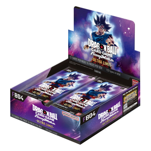 Caja de sobres ULTRA LIMIT del juego de cartas Dragon Ball Super Fusion World FB04 (fecha de lanzamiento: 15 de noviembre de 2024)