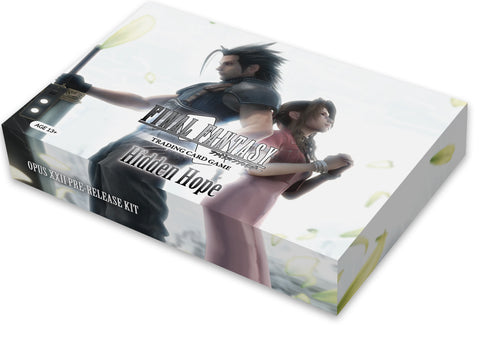 Kit de prelanzamiento de Hidden Hope para el juego de cartas coleccionables Final Fantasy Opus XXII (fecha de lanzamiento: 16 de marzo de 2024)