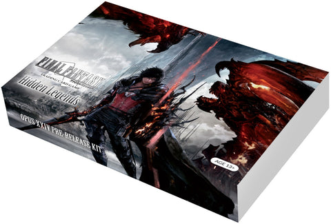 Kit de prelanzamiento de Hidden Legends para el juego de cartas coleccionables de Final Fantasy Opus XXIV (fecha de lanzamiento: 9 de noviembre de 2024)