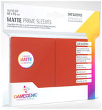 Gamegenic Matte Prime Card Sleeves Red (66mm x 91mm) (100 Sleeves Per Pack)