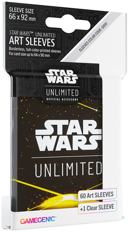 Fundas de arte Gamegenic Star Wars Unlimited: dorso de carta amarillo