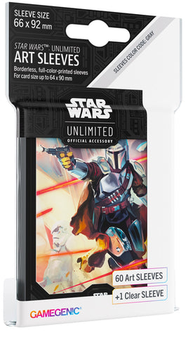 Gamegenic Star Wars Unlimited Art Sleeves - Mandalorian