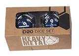 Ultra Pro Heavy Metal D20 2-Dice Set - Blue