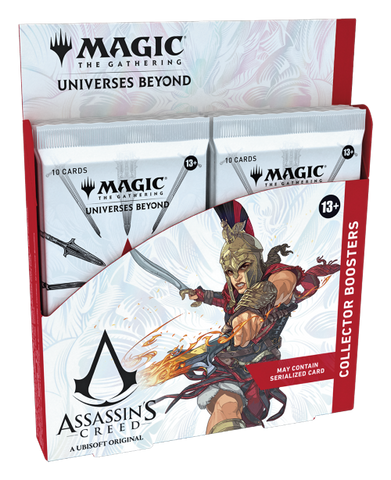 Caja de sobres de coleccionista de Assassin's Creed de MTG (fecha de lanzamiento: 5 de julio de 2024)