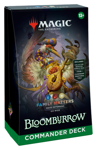 Mazo de comandante Bloomburrow de MTG: Family Matters (fecha de lanzamiento: 2 de agosto de 2024)