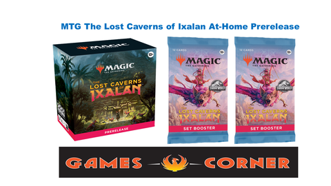 PAQUETE de presentación en casa de MTG The Lost Caverns of Ixalan (disponible a partir de las 10 a. m. del viernes 10 de noviembre de 2023, solo para recoger) 