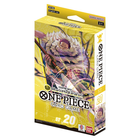 Baraja de inicio de cartas de One Piece ST-20 Yellow Charlotte Katakuri (fecha de lanzamiento: 25 de octubre de 2024)