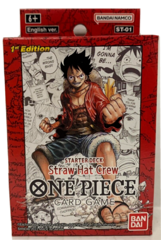 Baraja de inicio del juego de cartas One Piece, versión súper de prelanzamiento (ST-01PRE) Tripulante del Sombrero de Paja