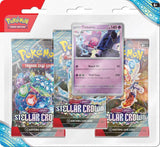 POKÉMON TCG Scarlet & Violet Stellar Crown Three Booster Blister (Release Date 13 Sep 2024)