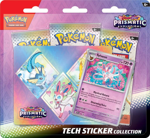 POKÉMON TCG Scarlet & Violet 8.5 Prismatic Evolutions Tech Sticker Collection