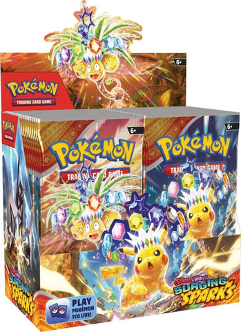 Caja de refuerzo de 8 chispas emergentes de Pokémon TCG Scarlet &amp; Violet (fecha de lanzamiento: 8 de noviembre de 2024)