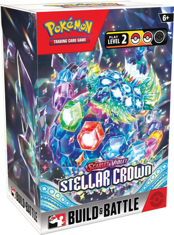 Caja de creación y combate de coronas estelares de Pokémon TCG Scarlet &amp; Violet