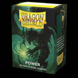 Fundas - Dragon Shield - Caja de 100 - Tamaño estándar Verde metalizado mate dual (Power)