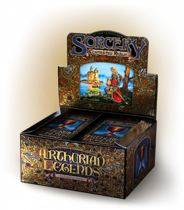 Caja de sobres Arthurian Legends de Sorcery TCG (fecha de lanzamiento: 11 de octubre de 2024)