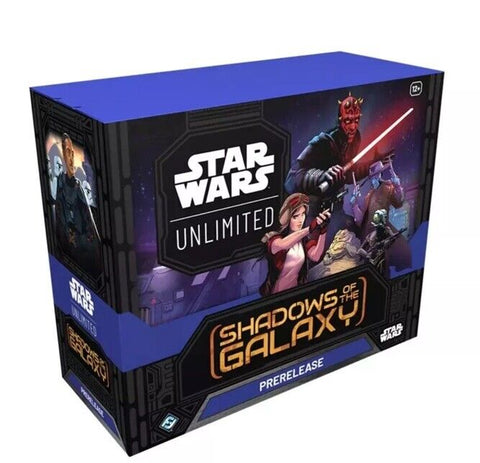 Caja de prelanzamiento de Star Wars Unlimited Shadows of the Galaxy (fecha de lanzamiento: 5 de julio de 2024)