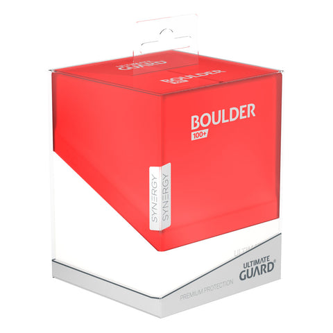 Caja de mazos Ultimate Guard Synergy Boulder 100+ rojo/blanco