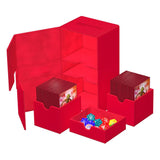 Caja de mazos Ultimate Guard Twin Flip n Tray de 200+ XenoSkin Monocolor Red