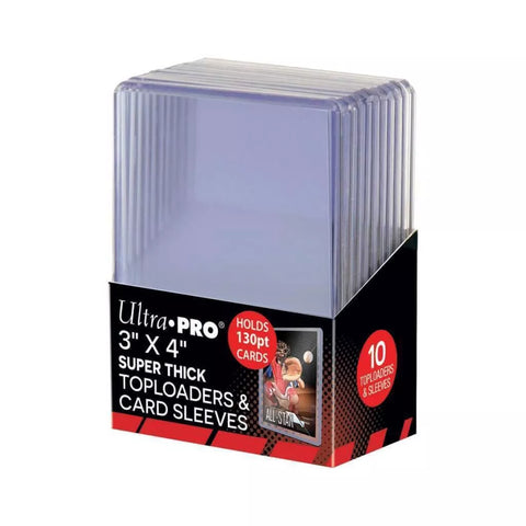 Ultra Pro 3x4 Super Thick 130pt Toploaders & Card Sleeves Standard Size