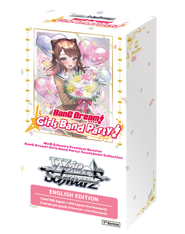 Caja de refuerzo premium en inglés de la colección Countdown de Weiss Schwarz BanG Dream! Girls Band Party! (17 de mayo de 2024)