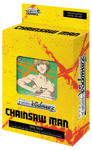 Baraja de prueba en inglés de Weiss Schwarz Chainsaw Man (fecha de lanzamiento: 16 de febrero de 2024)