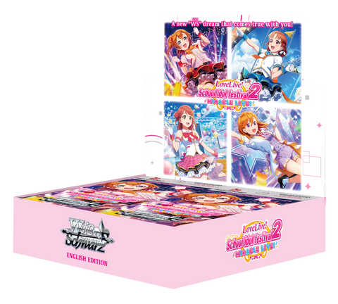 Caja de refuerzo en inglés de Weiss Schwarz Love Live School Idol Festival 2 MIRACLE LIVE! (fecha de lanzamiento: 8 de noviembre de 2024)