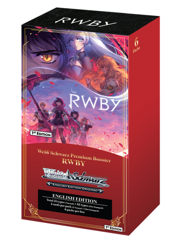 Caja de refuerzo premium en inglés de RWBY de Weiss Schwarz (fecha de lanzamiento: 28 de junio de 2024)