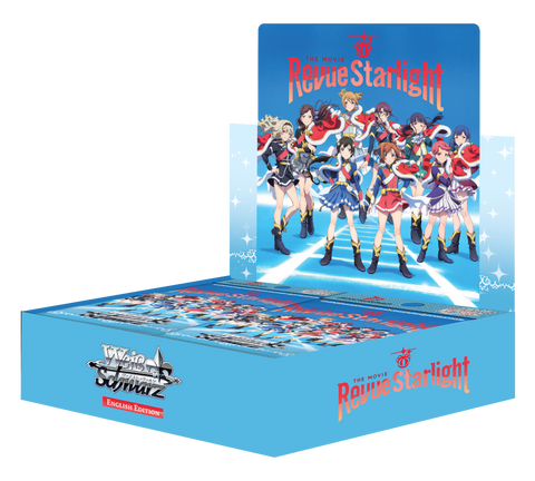 Caja de refuerzo en inglés de la película Weiss Schwarz Revue Starlight (fecha de lanzamiento: 29 de septiembre de 2023)