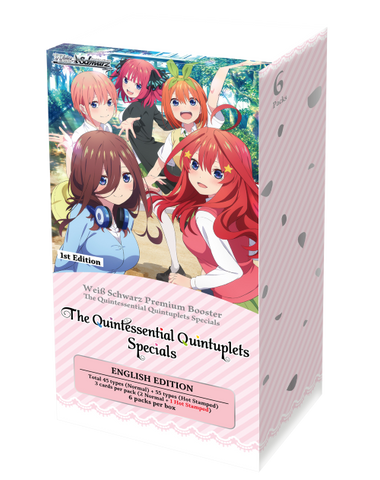 Weiss Schwarz The Quintessential Quintuplets Specials English Premium Booster Box (Release date 24 Jan 2025)