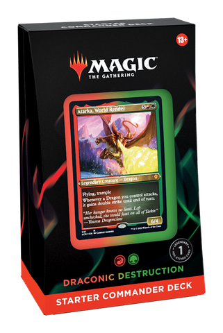 MTG 2022 Starter Commander Deck-Draconic Destruction (Release Date 02 Dec 2022)