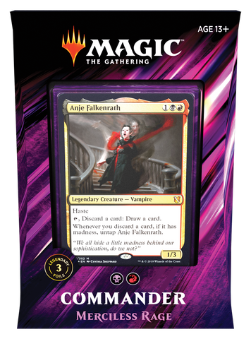 Magic: The Gathering Commander 2019 Merciless Rage Deck (Release Date 23 /08/2019)