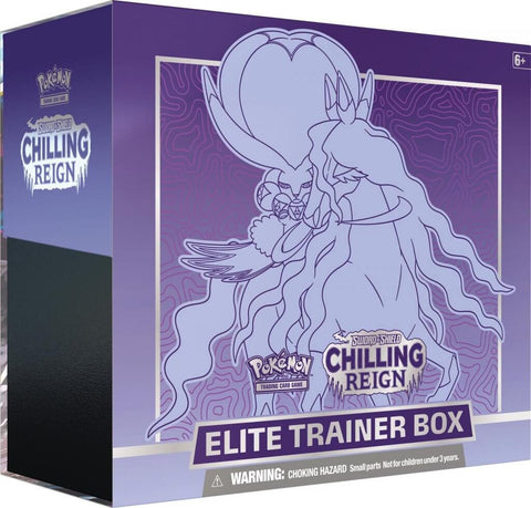 Caja de Entrenador Élite Reinado Escalofriante Espada y Escudo de POKÉMON TCG: Calyrex Jinete Oscuro