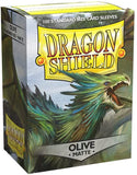 Sleeves - Dragon Shield - Box 100 - Matte Olive