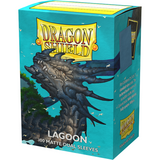 Mangas - Dragon Shield - Caja de 100 - Tamaño estándar Dual Matte Lagoon Blue Saras