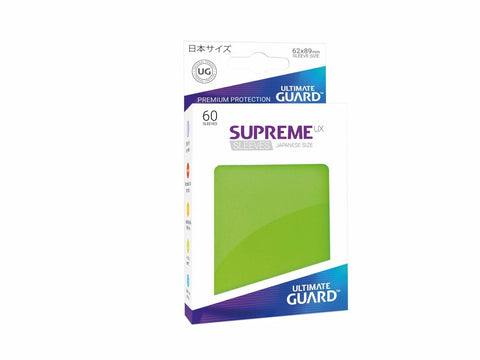 Fundas Ultimate Guard Supreme UX, talla japonesa, verde claro (60)