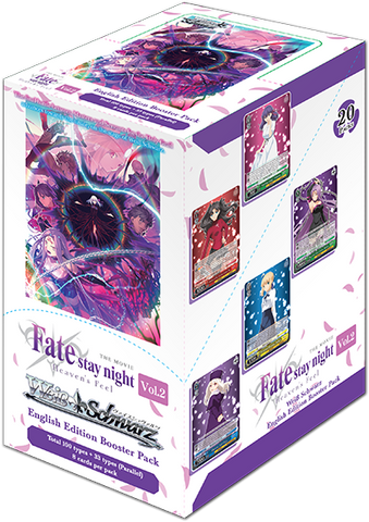 Caja de refuerzo en inglés de Fate/Stay Night Heaven's Feel Vol.2 de Weiss Schwarz (fecha de lanzamiento: 20 de agosto de 2021)