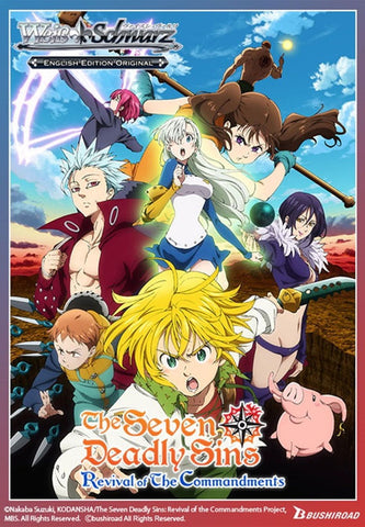 Paquete de refuerzo en inglés de The Seven Deadly Sins: Revival of The Commandments de Weiss Schwarz (fecha de lanzamiento: 16 de diciembre de 2022)